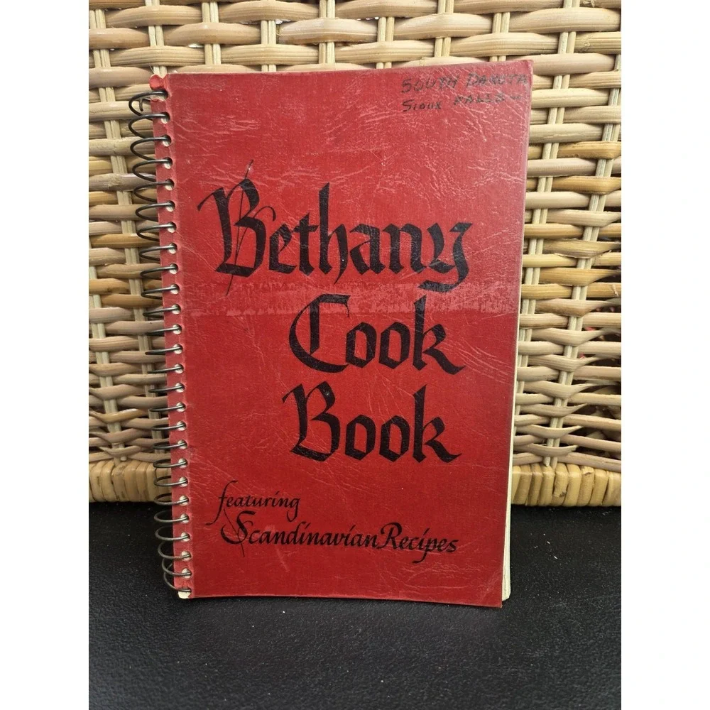1974 Bethany Home Auxiliary Cook Book Featuring Scandinavian Recipes Cookbook